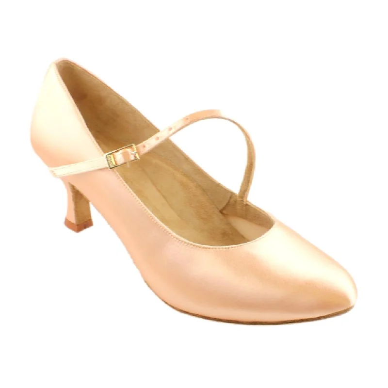 Breathable Foam Sneakers Women's Standard Dance Shoes, 6601 Premium P, Tan, Heel 6cm Flare W