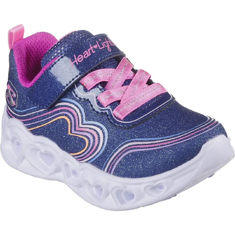 Sporty Travel Sneakers Skechers Heart Lights - Retro Hearts Sneakers
