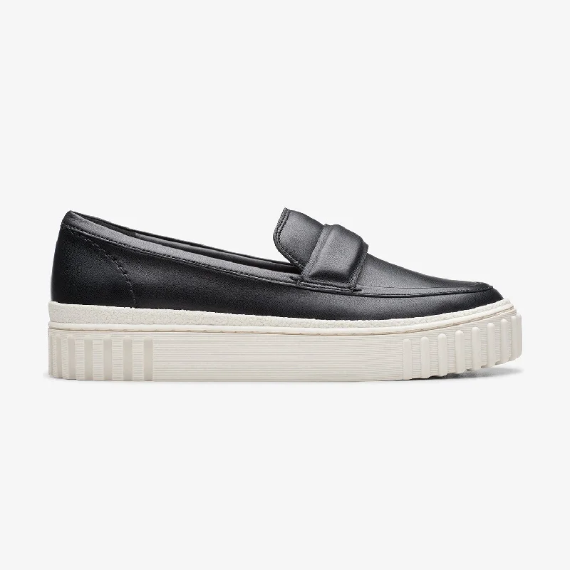 Lightweight Everyday Sneakers Womens - Mayhill Cove Black Leather