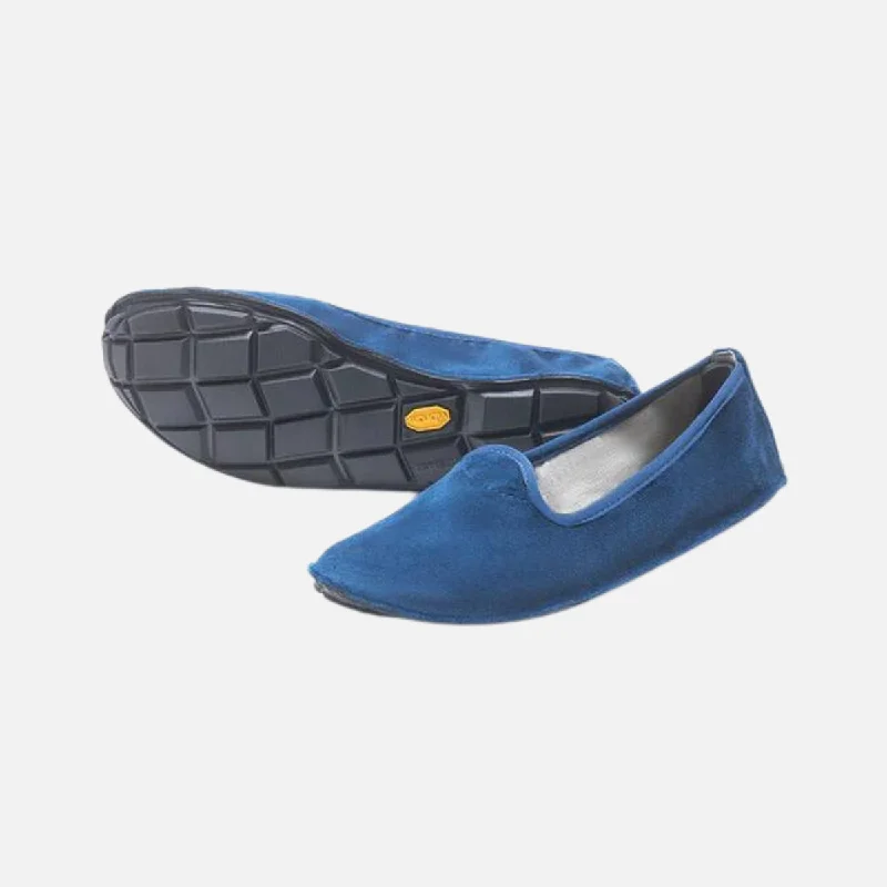 Breathable Lightweight Shoes Vibram ONEQ Slipon Velvet Women's Casual Shoes -Blue/Black Breathable Lightweight Shoes Vibram ONEQ Slipon Velvet Women's Casual Shoes -Blue/Black