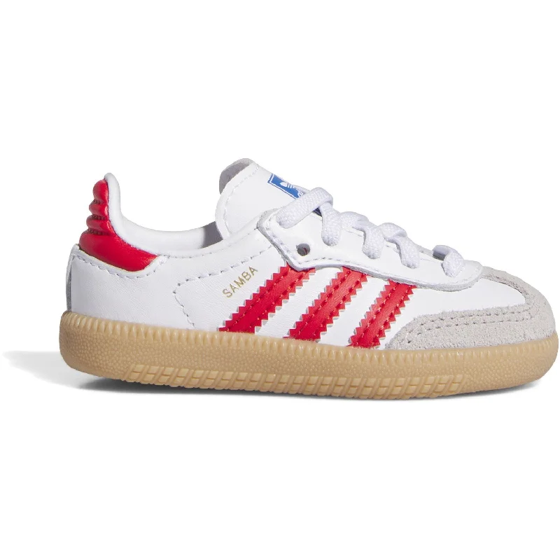 Quick-Dry Running Shoes adidas Originals Cloud White/Collegiate Red/Gum Samba Og El I Sneakers