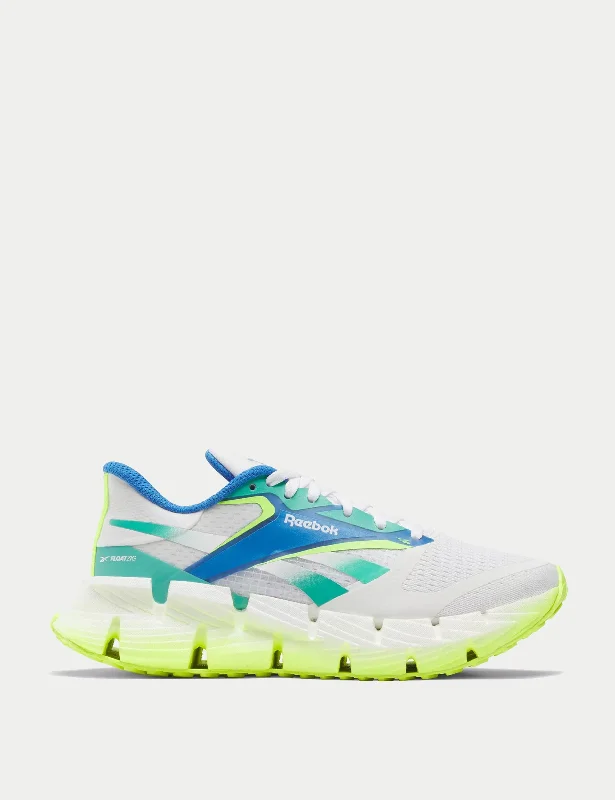 Flexible Athletic Shoes FloatZig 1 Shoes - White/Unleashed Green/Digital Lime