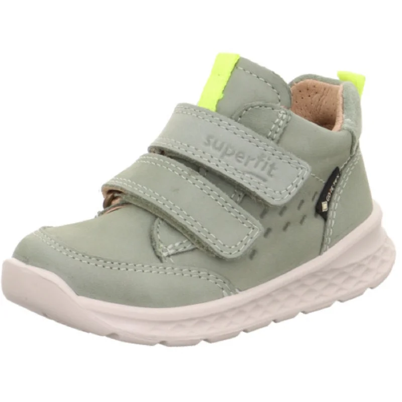 Cozy Memory Foam Shoes Superfit Lightgreen/Yellow Breeze Sneakers