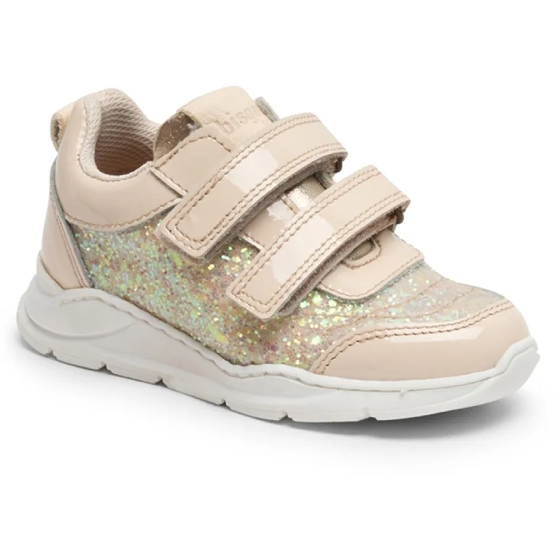 Non-Slip Running Shoes Bisgaard Jess Velcro shoe Patent Vanilla