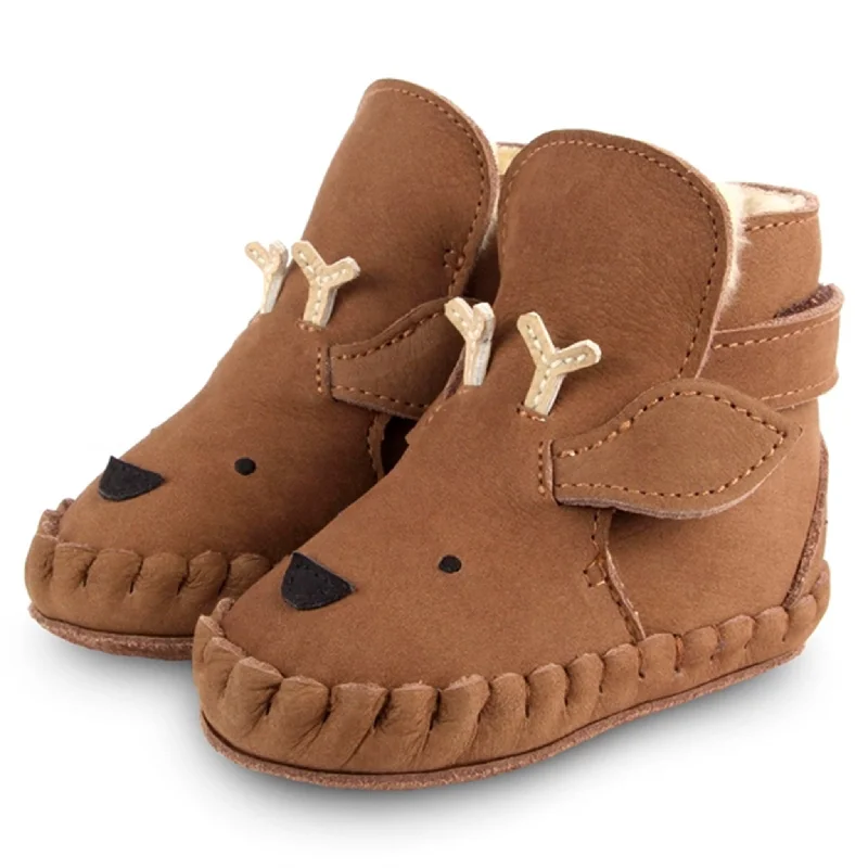 Fashion Casual Sneakers Donsje Baby Kapi Special Lining Stag Hazelnut Nubuck