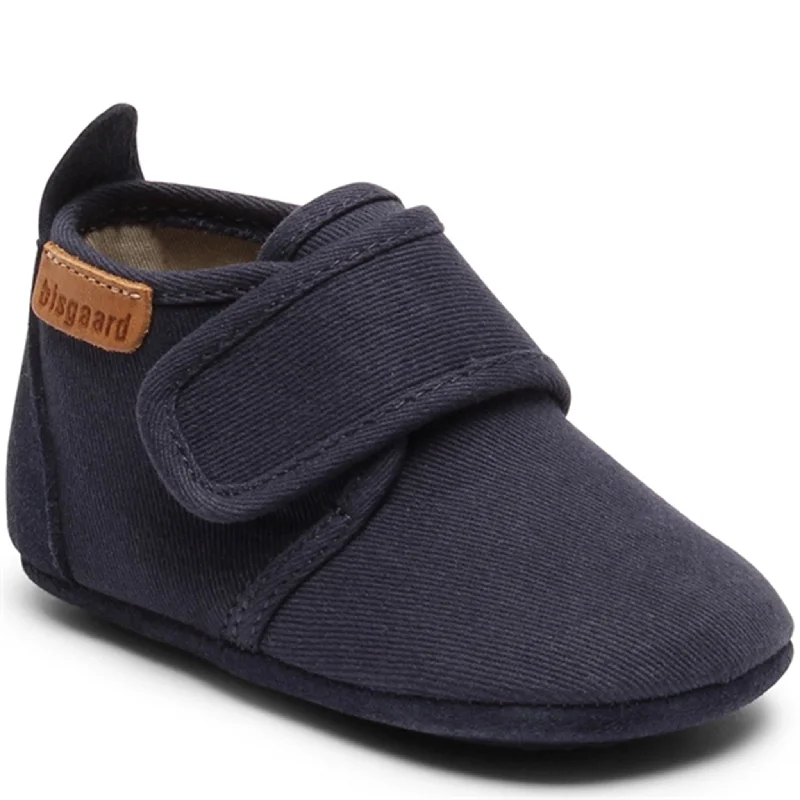 Lightweight Mesh Sneakers Bisgaard Baby Cotton Home Shoe Dark Blue