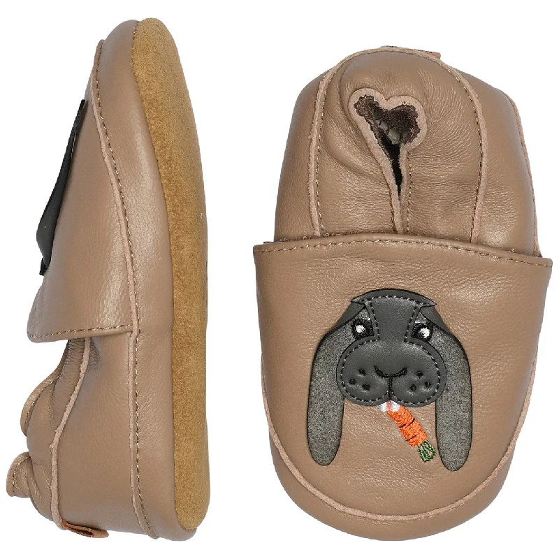Simple Running Shoes MELTON Desert taupe Kanin læder hjemmesko