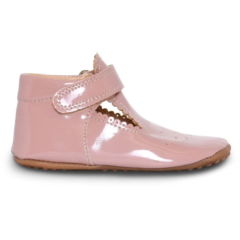 Breathable Stylish Sneakers Pom Pom Rose Patent Slippers Ballerina T-bar