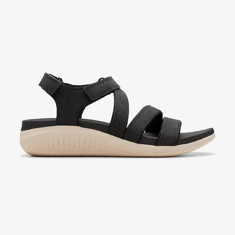 Flexible Street Sneakers Womens - Glide Hi Ella Black