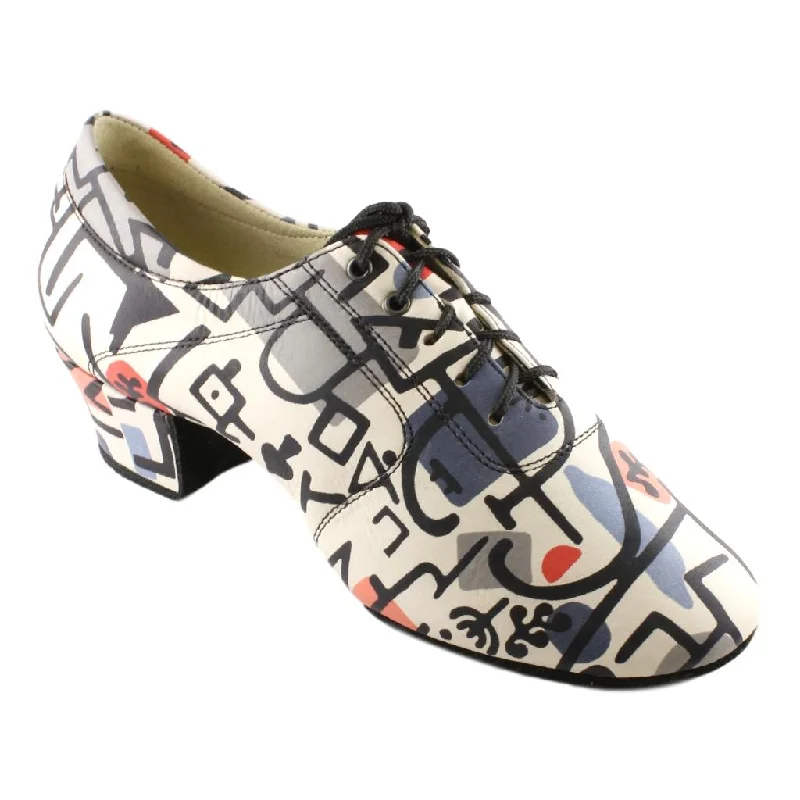 Sporty Casual Shoes Practice Dance Shoes, 1205 Flexi, Leather Playing Cards, Black Sole