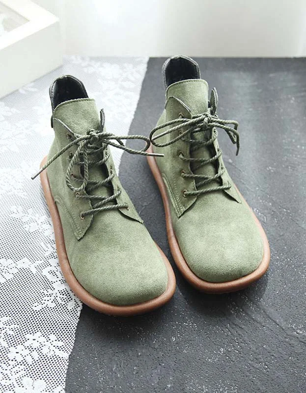 Non-Slip Running Shoes Autumn Lace-up Retro Comfortable Boots