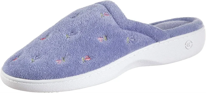 Fashion-Oriented Shoes Women's Terry Slip On Clog Slipper In Periwinkle