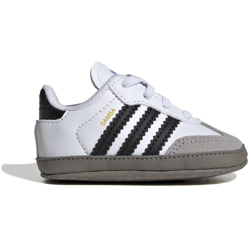 Travel-Friendly Sneakers adidas Originals Ftwr White/Core Black/Clear Granite Samba Crib Sneakers