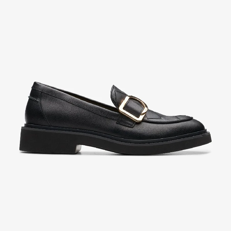 Travel Sport Shoes Womens - Splend Penny Black Leather