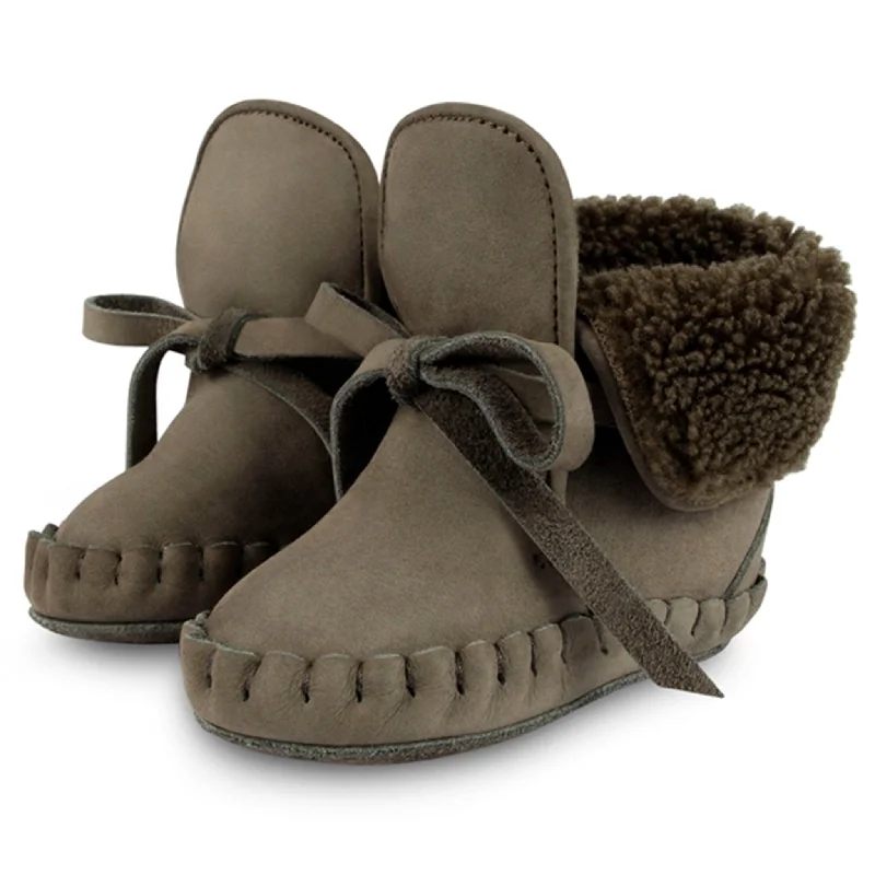 Ergonomic Casual Sneakers Donsje Baby Jaya Lining Stone Nubuck