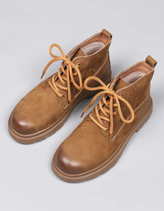 All-Day Cushioned Shoes Non-slip Suede Classic Lace-up Martin Boots