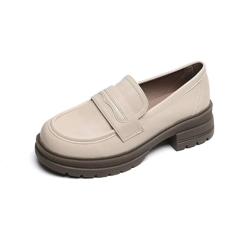 Sporty Travel Sneakers Womens Round Toe Loafers Platform Shoes Comfortable Soft Bottom