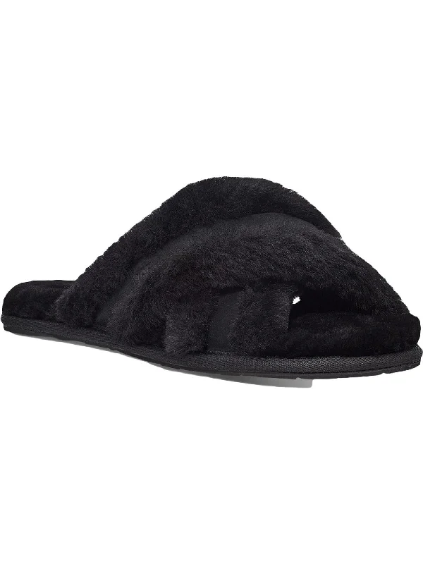 Stylish Street Shoes Scuffita Womens Shearling Cozy Slide Slippers