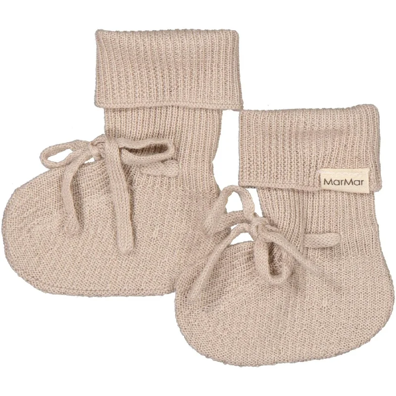Budget Walking Shoes MarMar New Born Light Merino Grey Sand Abootie Booties