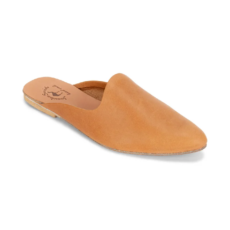 Ergonomic Walking Shoes Nihi -  Pointed Toe Leather Mule | Honey