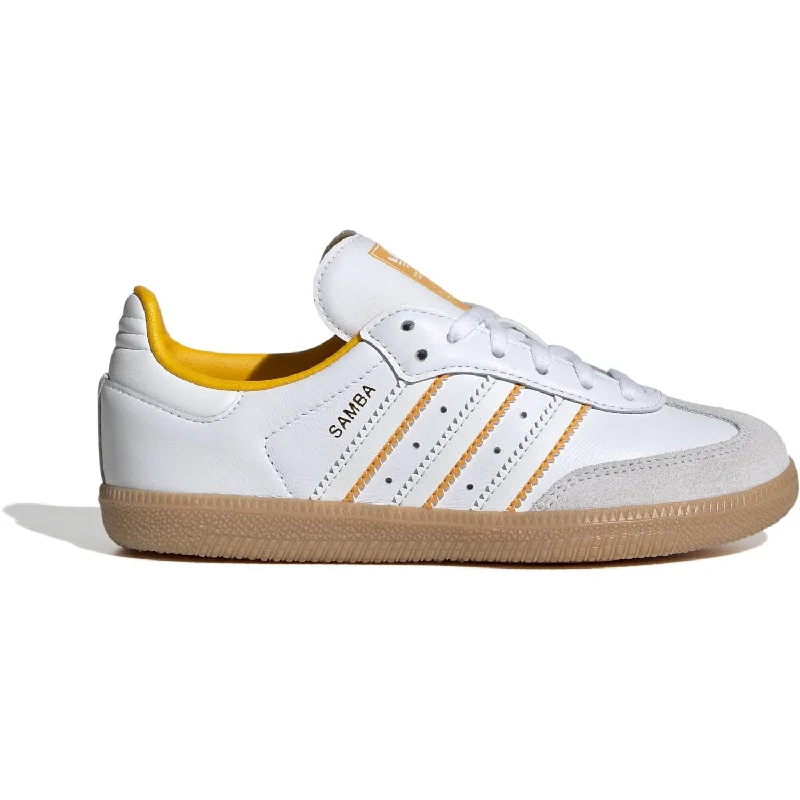 Classic Everyday Shoes adidas Originals Crystal White/Cloud White/Crew Yellow Samba Og C Sneakers Classic Everyday Shoes adidas Originals Crystal White/Cloud White/Crew Yellow Samba Og C Sneakers