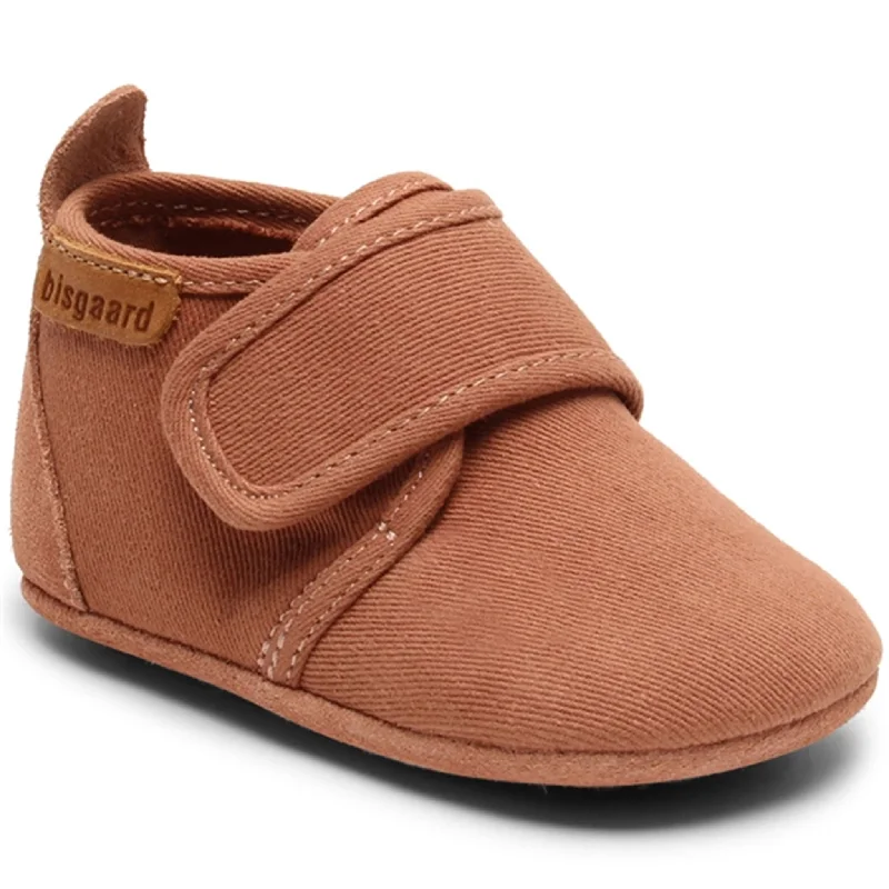 Shock Absorbing Sneakers Bisgaard Baby Cotton Home Shoe Rose
