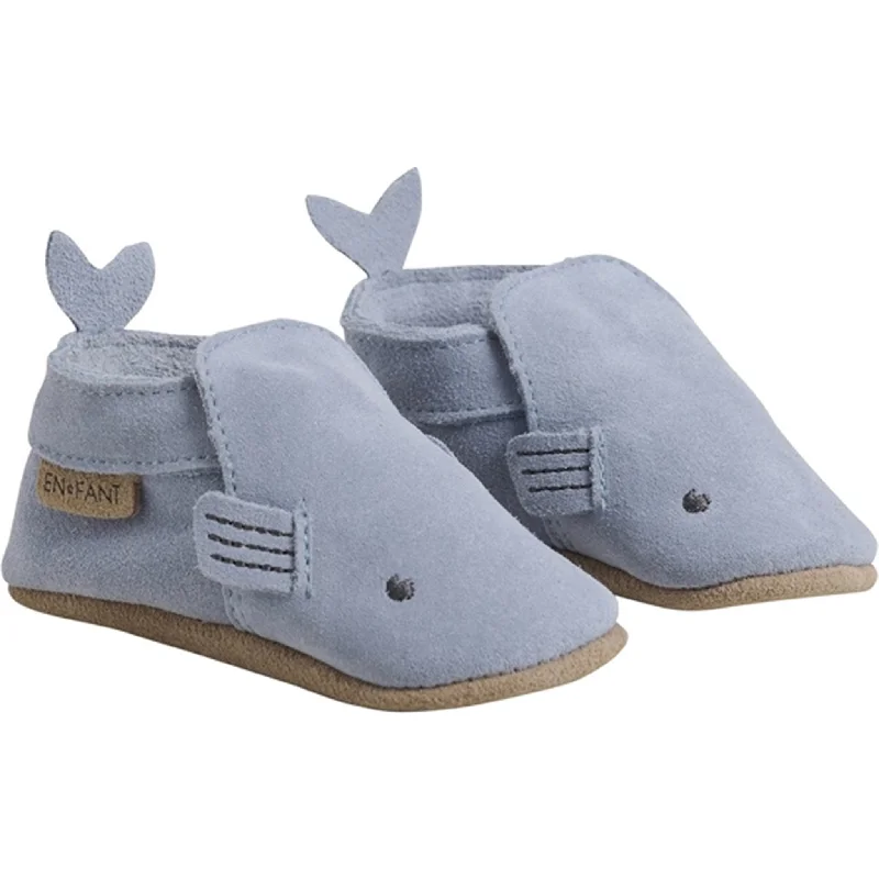 Cozy Memory Foam Shoes En Fant Slippers Suede Dusty Blue
