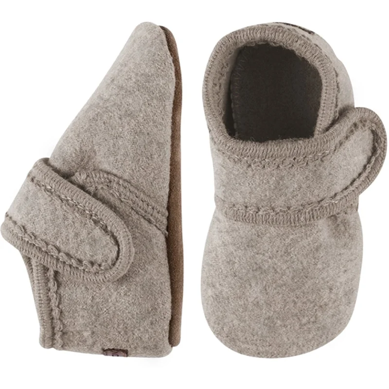 Airy Walking Shoes MELTON Wool Slippers Classic Beige Melange