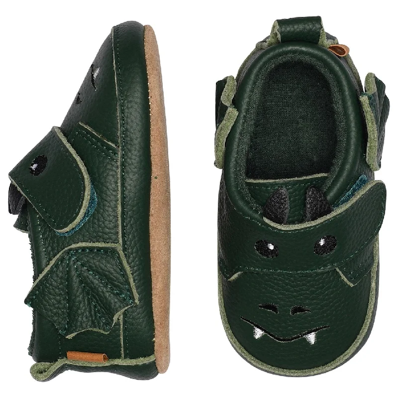Ultra-Light Mesh Shoes MELTON Mørkegrønne Dragon læder hjemmesko