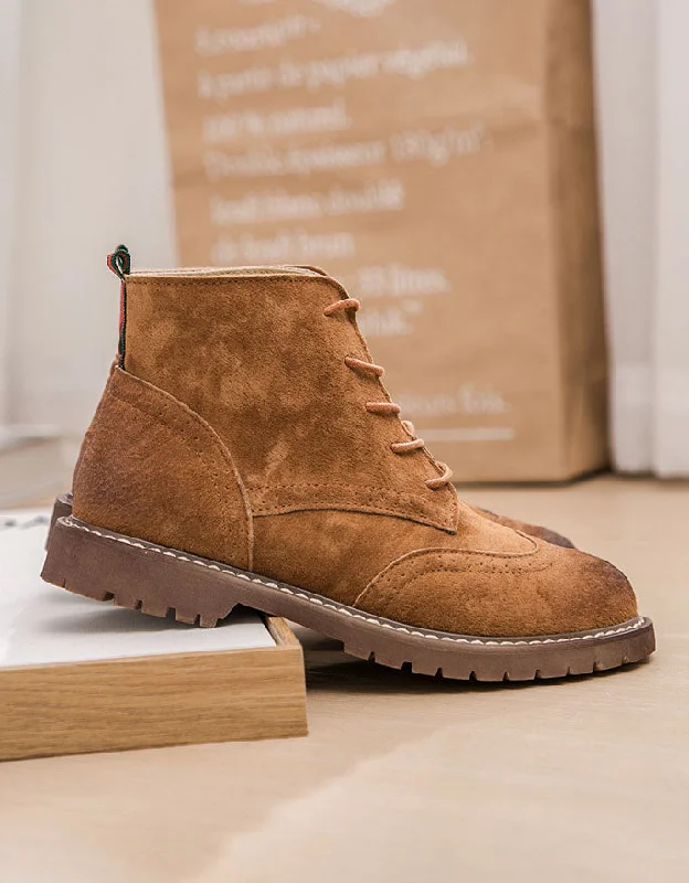 Lightweight Sport Sneakers Autumn Casual Suede Oxford Boots
