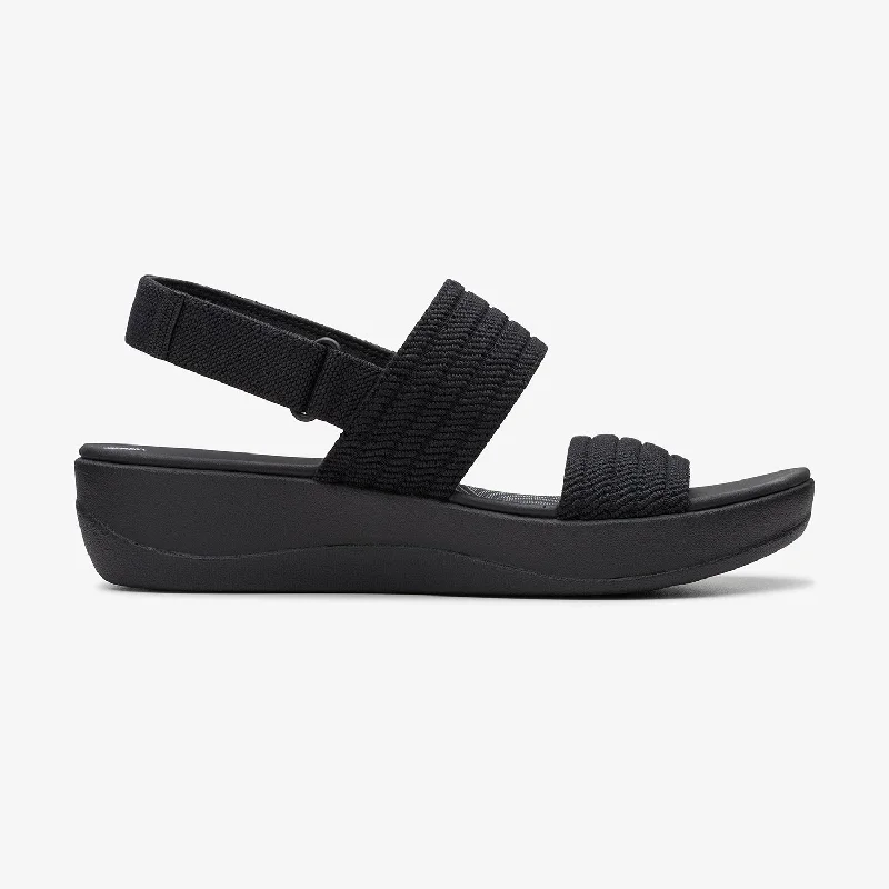 Shock Absorbing Sneakers Womens - Arla Stroll Black