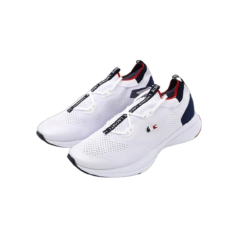 Classic Running Shoes Womens Run Spin Knit White Navy Red