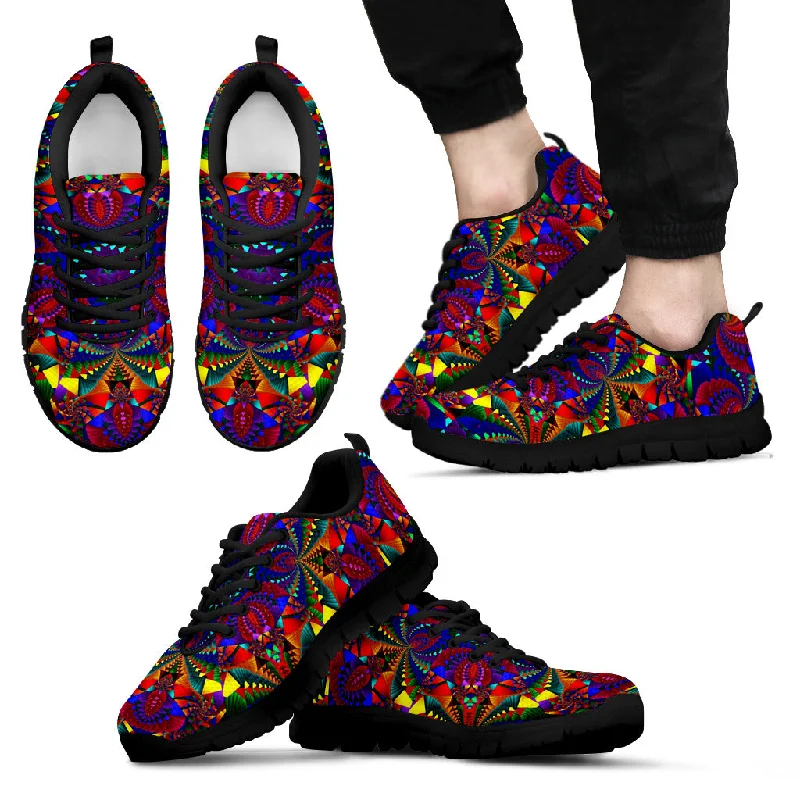 Ultra-Light Mesh Shoes Colorful Fractal