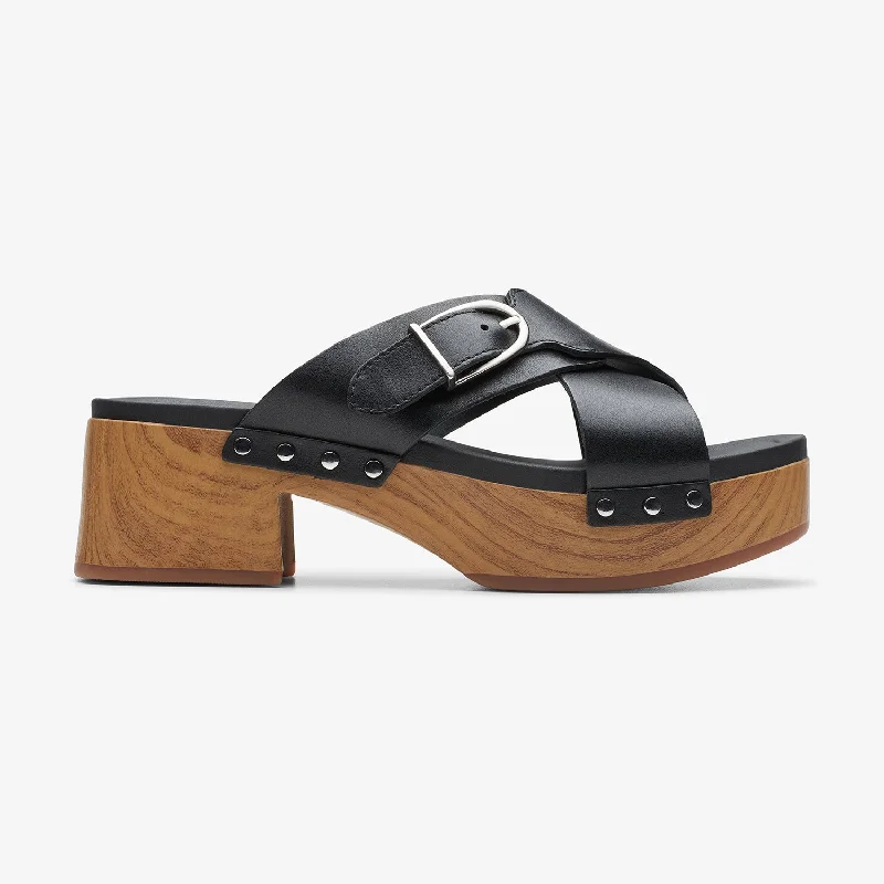 Sporty Casual Shoes Womens - Sivanne Walk Black Leather