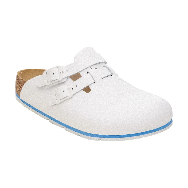 Non-Slip Running Shoes Kay Pro White PU Coated Natural Leather