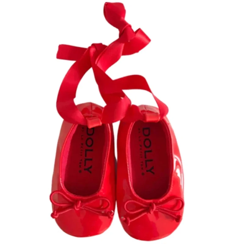 Ergonomic Walking Shoes Dolly by Le Petit Tom Ballerina Red