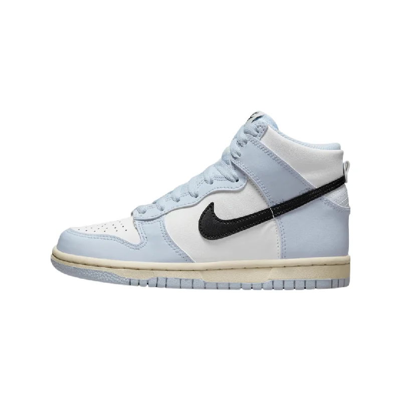 Ultra-Light Casual Shoes Dunk Hi GS Aluminum White Black