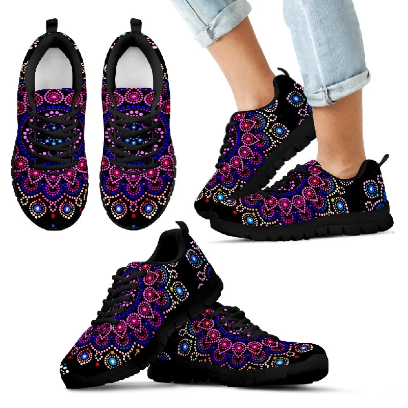 Minimalist Casual Sneakers Mandala Dots