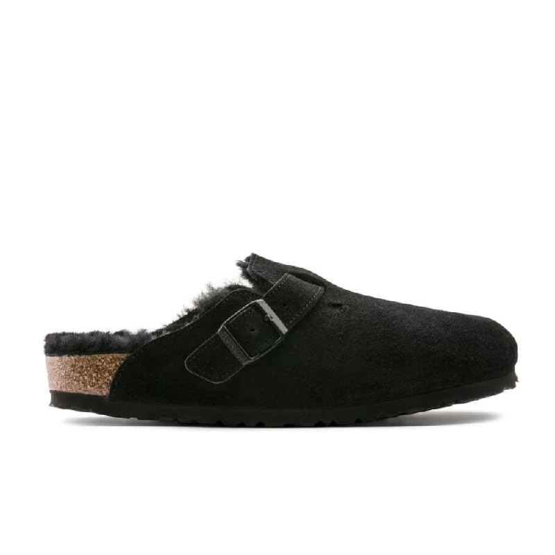 All-Day Cushioned Shoes Birkenstock Boston Shearling - Black/Black