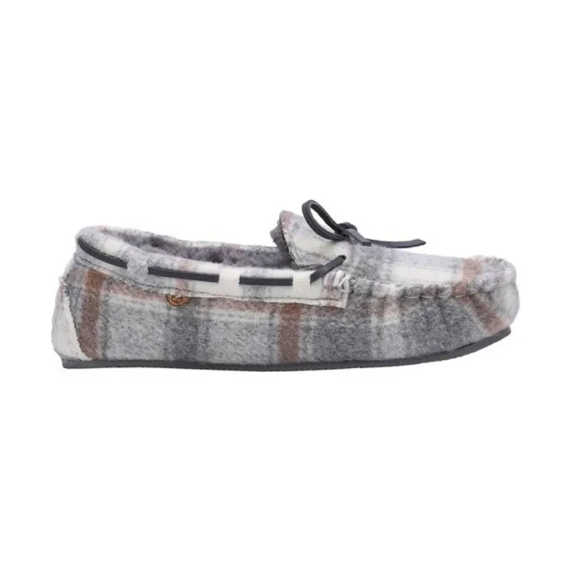 Ultra-Stretch Sneakers Lamo Women's Britain Moc II - Grey Plaid