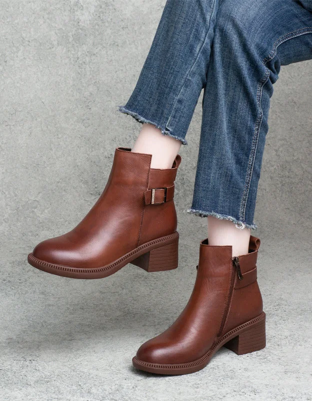 Everyday Sport Sneakers Side Buckle Comfortable Chunky Heel Chelsea Booties