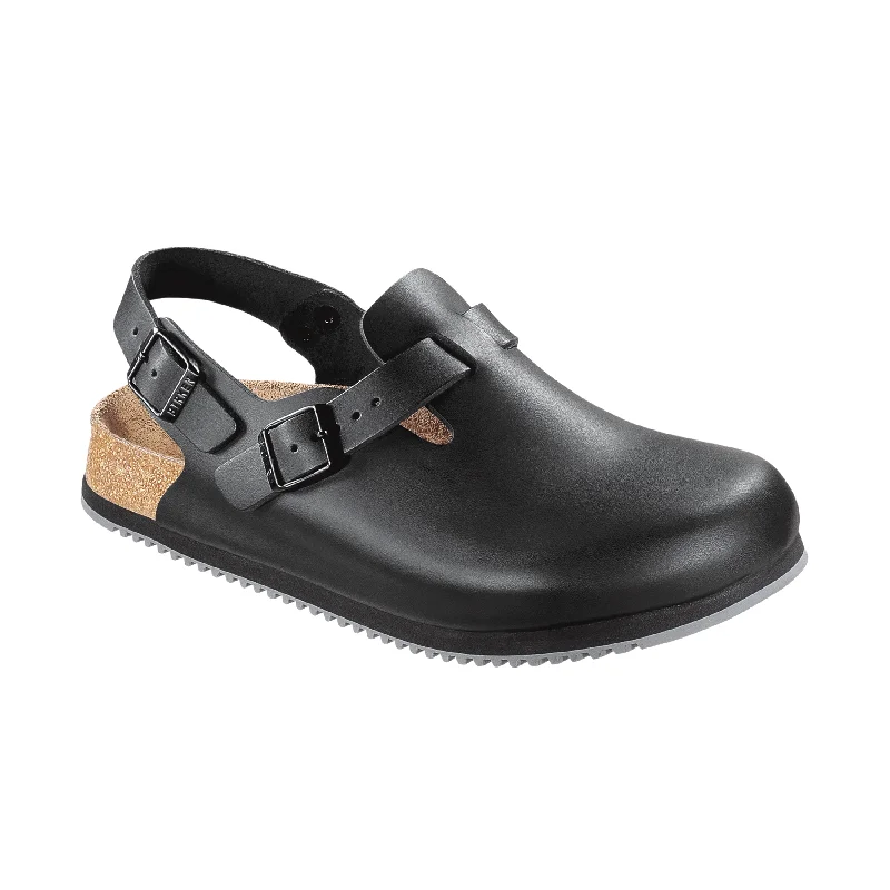 Stylish Running Shoes Tokio Supergrip Black Smooth Leather