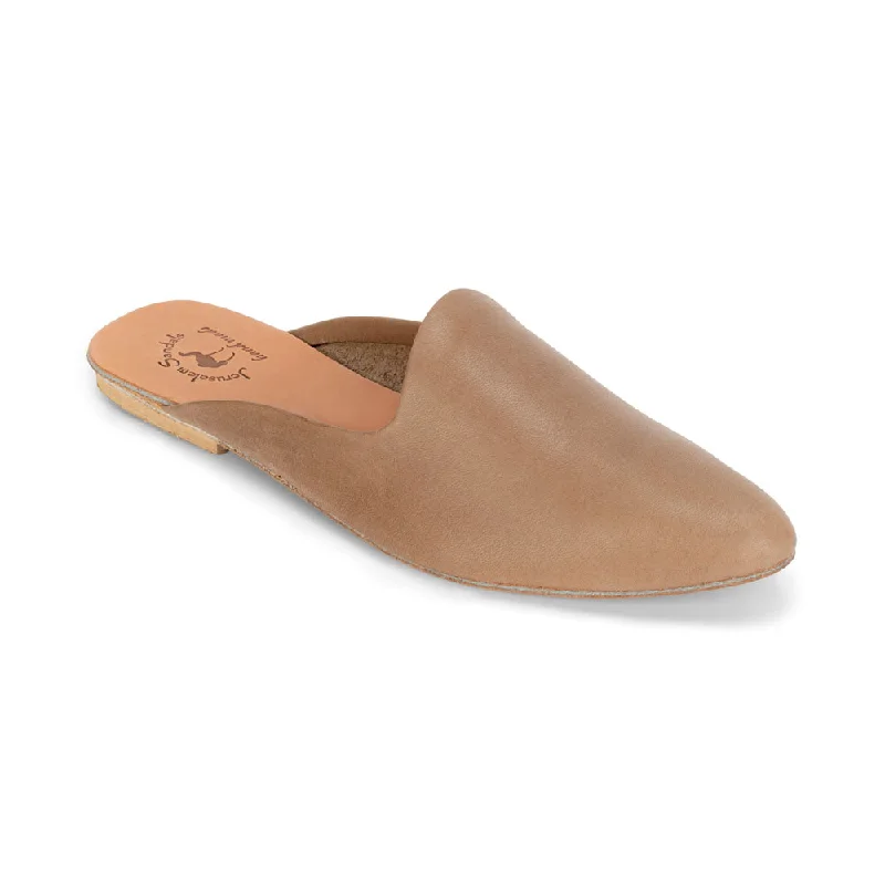 Fashion Running Shoes Nihi -  Pointed Toe Leather Mule | Brown