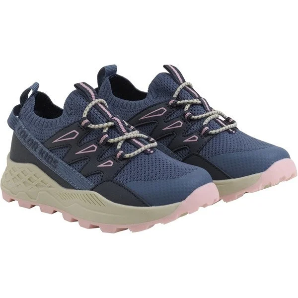 All-Day Running Shoes Color Kids Knit Trekking Shoes Vintage Indigo