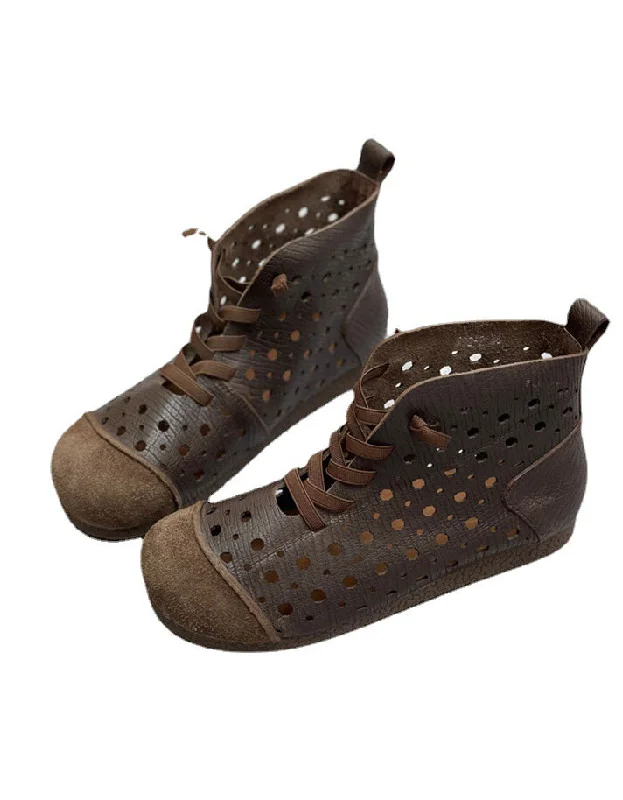 Ultra-Soft Sport Shoes Handmade Soft Sole Hollow Summer Boots