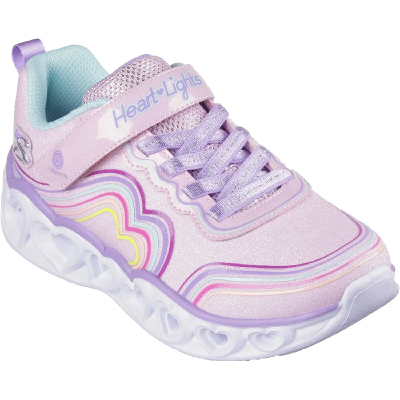 Comfy Running Shoes Skechers Heart Lights - Retro Hearts Sneakers
