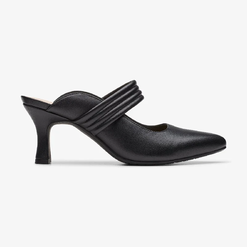 Non-Slip Walking Shoes Womens - Kataleyna Dusk Black Leather