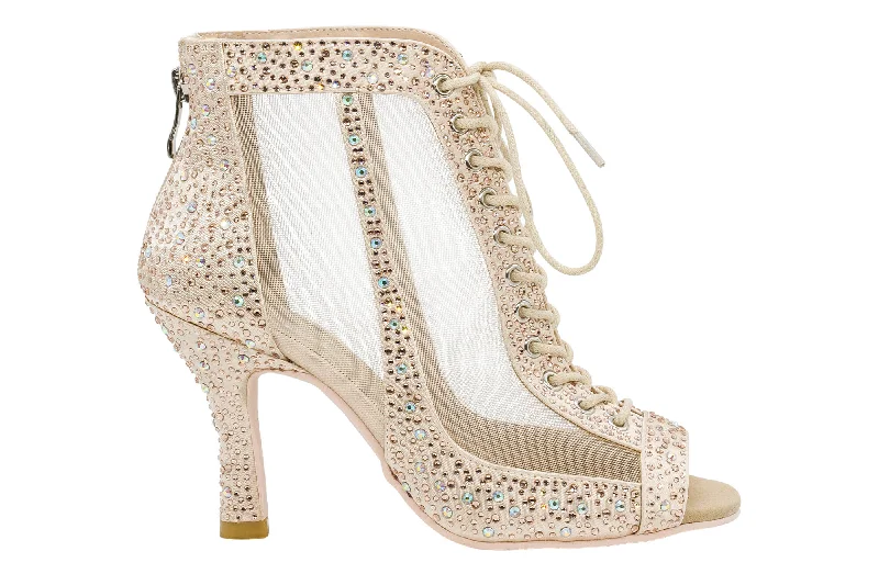 Shockproof Running Sneakers Dancin Boots Special Edition "Giada" Pink Crystal
