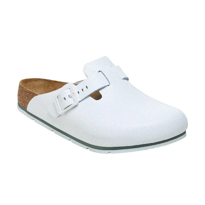 Breathable Stylish Sneakers Boston Pro White PU Coated Natural Leather