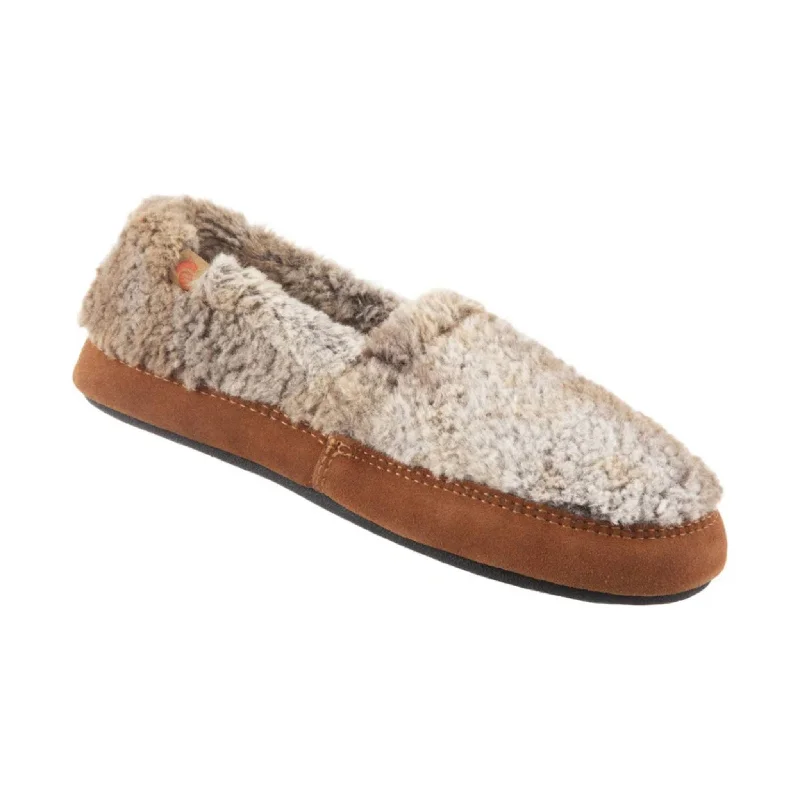 Breathable Foam Sneakers Acorn Women's Moc Slippers- Brown Berber